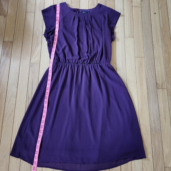 Reitmans Size M Elegant Purple Chiffon  Dress - Picture 8 of 8